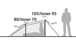 Palapinė Robens Arch 2, 2 asmenų, mėlyna