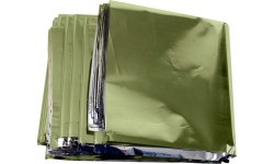 Origin Outdoors Survival Blanket 'Olive/Silver'