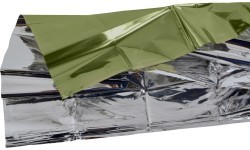 Origin Outdoors Survival Blanket 'Olive/Silver'