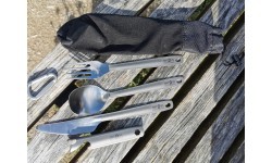 Origin Outdoors Vokietijos armijos stalo įrankiai „Titanium“