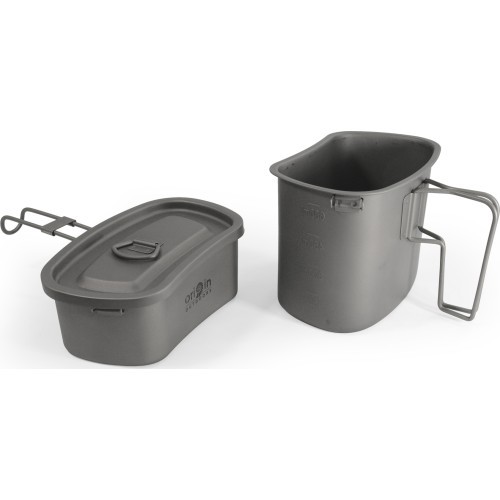 Origin Outdoors stovyklavimo puodų rinkinys „Titanium“