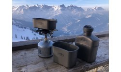 Origin Outdoors stovyklavimo puodų rinkinys „Titanium“