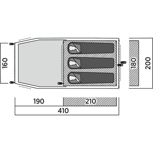 EasyCamp tent 'Marbella 300