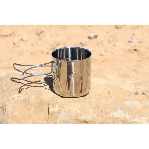 BasicNature Stainless steel mug 'Space Safer'