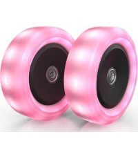 BERG Nexo ratai 120x40mm su lemputėmis, rožiniai