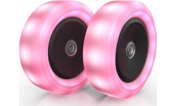 BERG Nexo ratai 120x40mm su lemputėmis, rožiniai