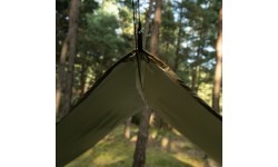 TigerWood StingRay termo tentas 3,6 m x 2,8 m, alyvuogių spalvos