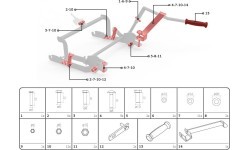 Rear lifting unit - Assembly set