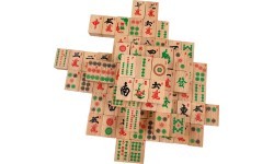Philos Mahjong su arabiškais skaičiais, medinis
