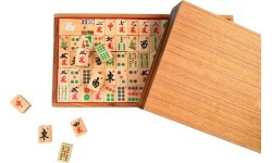 Philos Mah Jongg with Arabic numbers wood
