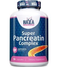 Haya Labs Super Pancreatin Complex (Pankreatino virškinimo fermentai) 100 kaps.