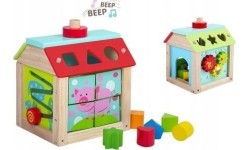 Wooden Educational Cube Sorter + Blocks Ecotoys