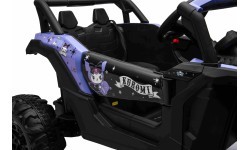 Elektromobilis Buggy ATV Defend 4x4 KUROMI, violetinis