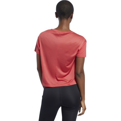 Женская футболка Reebok Wor Comm Poly Tee, розовая FQ0404