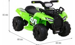 Elektrinis keturratis Quad Storm, žalias