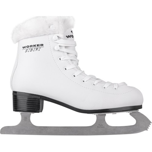 Figure skating skates with fur Worker Sibiri