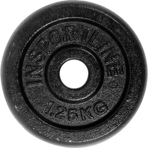 Steel Weight Plate inSPORTline Blacksteel 1.25 kg