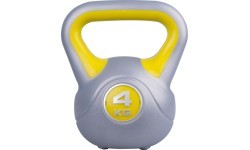 Cement-Filled Vinyl Kettlebell inSPORTline 4 kg