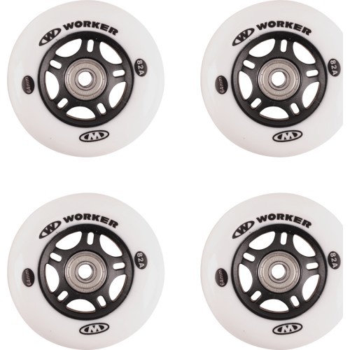Set 4 pcs – Wheels 64mm and Bearing ABEC-5 carbon