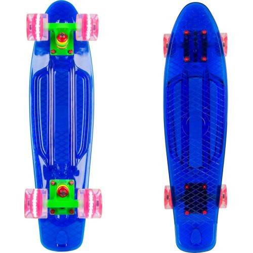 Penny Board WORKER Transpy 400 22” with Light Up Wheels