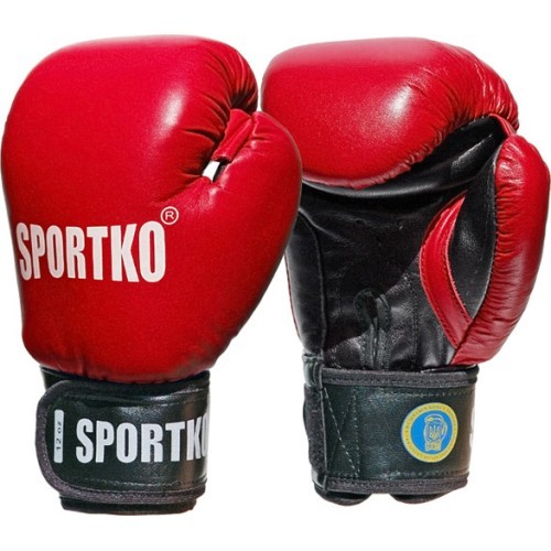 Боксерские перчатки SportKO PK1 - Красный