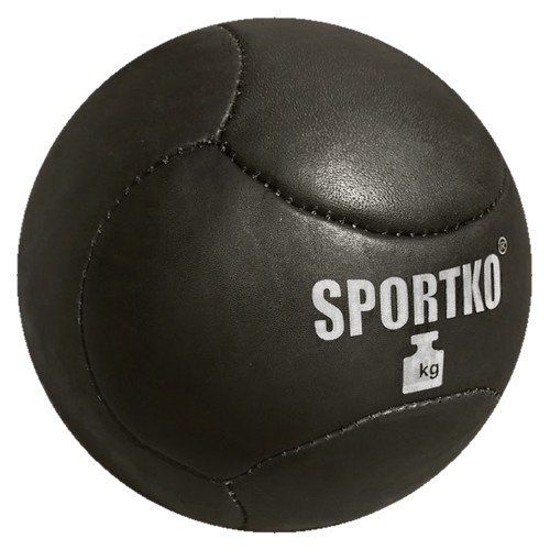 Genuine Leather Medicine Ball SportKO Medbol - 12 kg