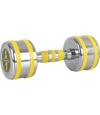 Хромированная гантель inSPORTline Yellsteel 8 кг