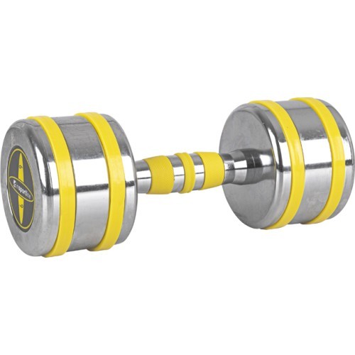 Chrome Dumbbell inSPORTline Yellsteel 9 kg