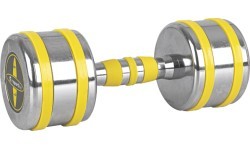 Chromuotas hantelis inSPORTline Yellsteel 9 kg