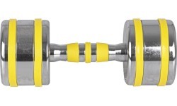 Chromuotas hantelis inSPORTline Yellsteel 9 kg