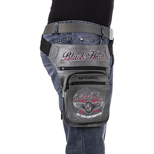 Motorcycle Thigh Bag W-TEC Black Heart Relicto