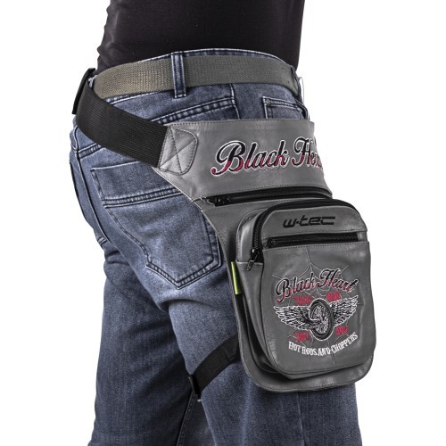 Motorcycle Thigh Bag W-TEC Black Heart Relicto