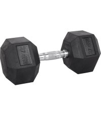Šešiakampis hantelis inSPORTline Hexsteel 27,5 kg