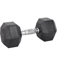 Šešiakampis hantelis inSPORTline Hexsteel 16 kg