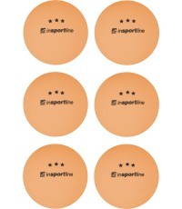 Мячи для настольного тенниса inSPORTline Elisenda S3 – 6 шт. - Оранжевый
