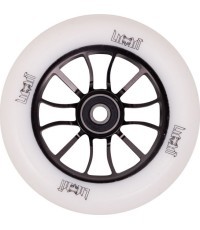 Paspirtuko ratukai LMT S, 110 mm, su ABEC 9 guoliais - Juoda/balta