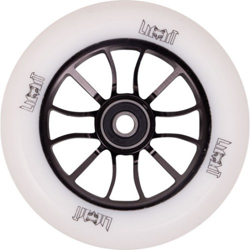 Scooter Wheels LMT S, 110mm, w/ ABEC, 9 Bearings - Black/White