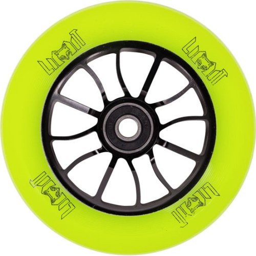 Колеса для самоката LMT S, 110 мм, с подшипниками ABEC 9 - Black / green