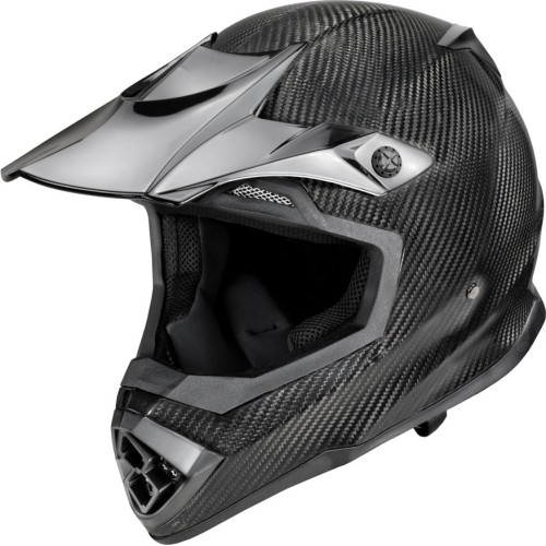 Motokroso šalmas W-TEC Crosscomp - Carbon blizgus
