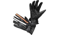 Мотоциклетные перчатки W-TEC Classic - Черный с оранжевой и бежевой полосой