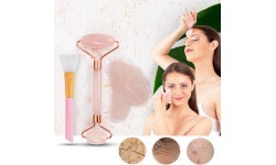 Face Roller & Gua Sha Set inSPORTline Rosado Pro