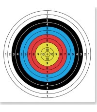 Paper Archery Target inSPORTline Dabbak, 60x60cm, 10Pcs.