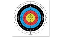 Paper Archery Target inSPORTline Dabbak, 60x60cm, 10Pcs.