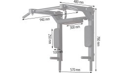 Настенный турник inSPORTline L-Bar