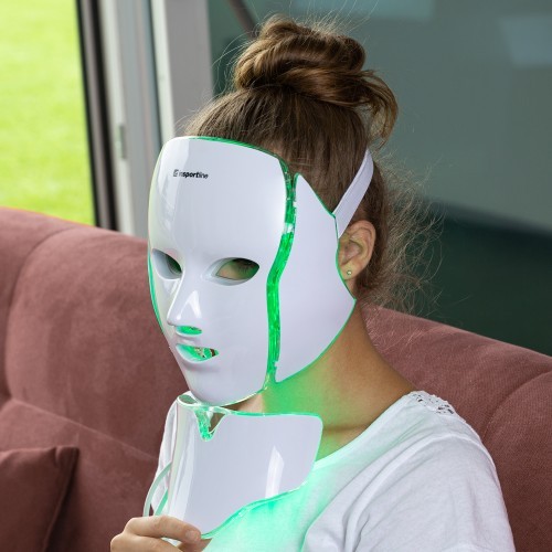 LED šviesos terapijos veido/kaklo kaukė inSPORTline Hilmana