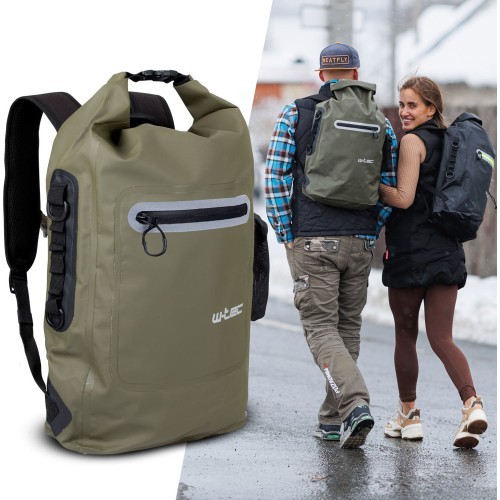 Waterproof Motorcycle Backpack W-TEC Uphills - Khaki
