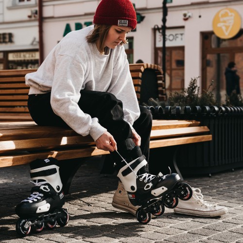 Роликовые коньки Powerslide Zoom Pro Black 80 Trinity