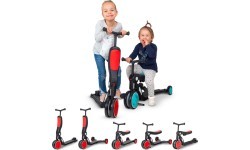 Children’s Multi-Purpose Vehicle 5-in-1 Worker Finfo - Red