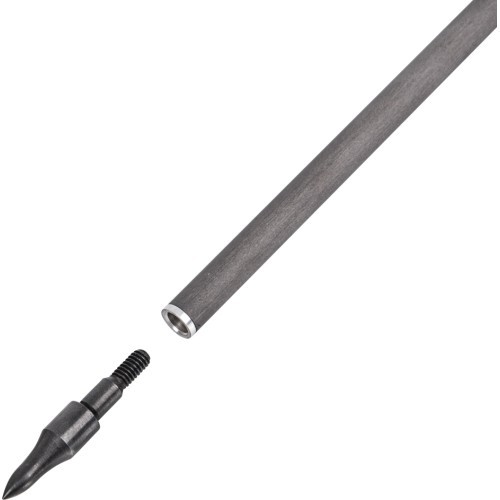 Anglies pluošto strėlės su prisukamais antgaliais inSPORTline Carbison 30", 10 vnt., raudonai geltonos