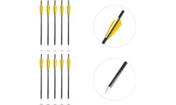 Стрелы из стекловолокна inSPORTline Frankson 34 см, 10 шт.